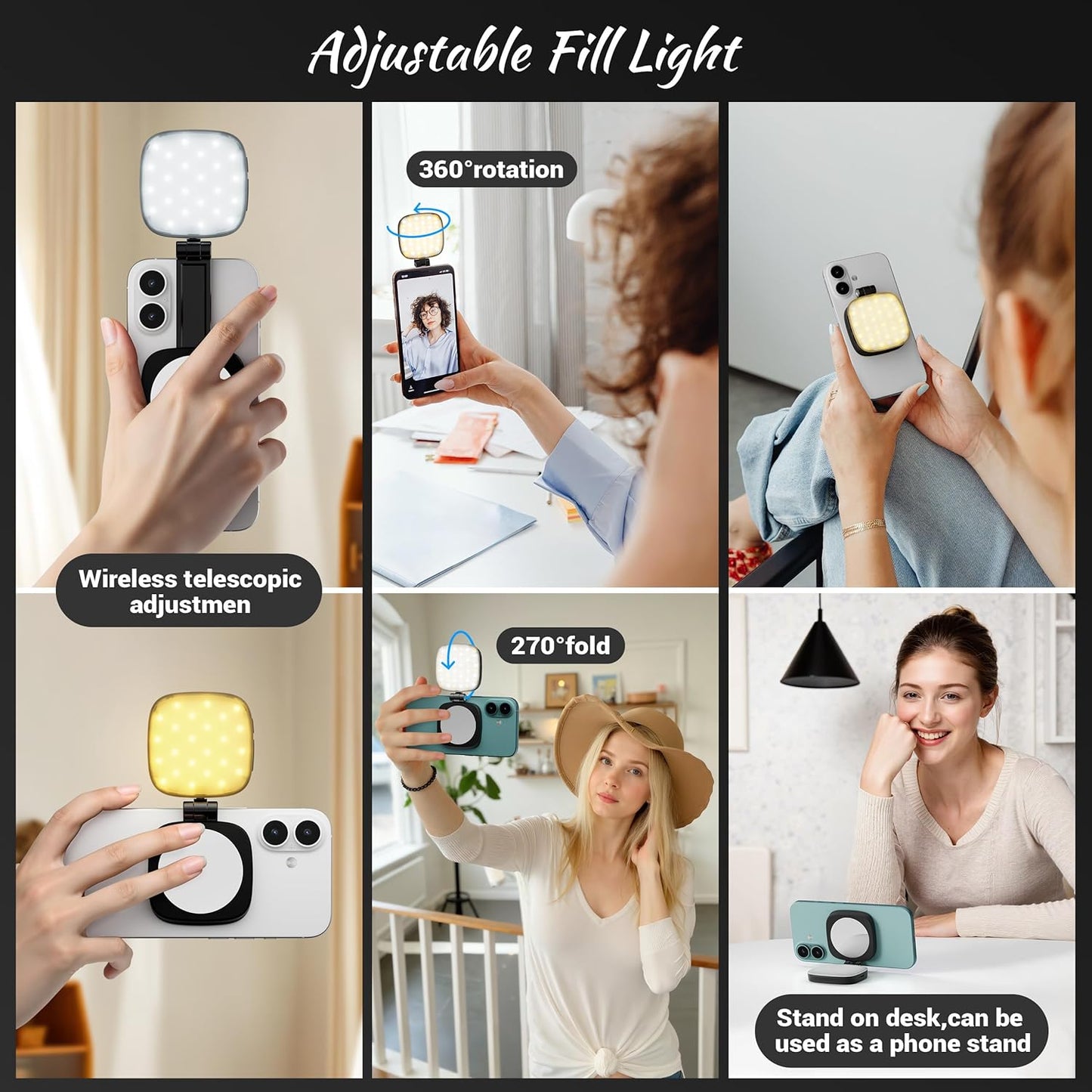 LumiClip™ 5-Level Phone Light