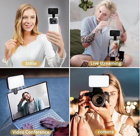 Clip-On Mini LED Selfie Light