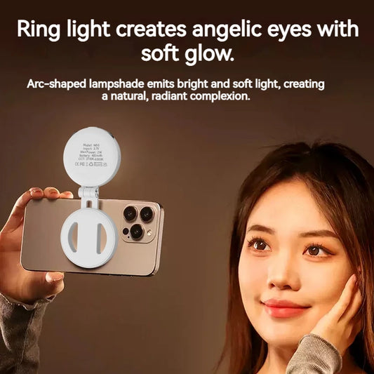 Magnetic Foldable Ring Light Phone Holder