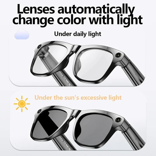 Xiaomi 4K AI Smart Glasses Chat GPT HD Camera Bluetooth Call Voice Assistant Music Player Translate Photochromic Glasses
